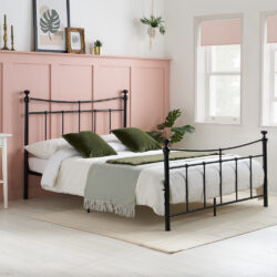 Emily - Single - Black Metal Bed Frame - 3ft - Happy Beds