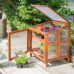 Frankby Hardwood Cold Frame Planter With 2 Doors