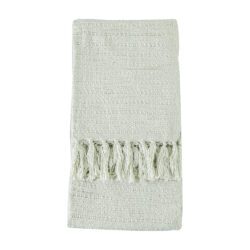 Gallery Interiors Acrylic Textured Throw in Green