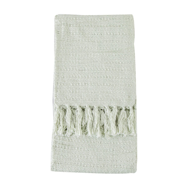Gallery Interiors Acrylic Textured Throw in Green