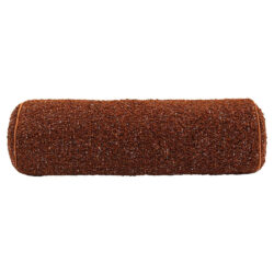 Gallery Interiors Boucle Bolster Cushion - Rust