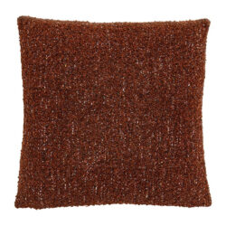 Gallery Interiors Boucle Knife Edge Cushion Rust - 55cm
