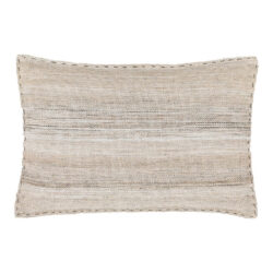 Gallery Interiors Cardinham Stitched Cushion Ecru - 40 x 60cm