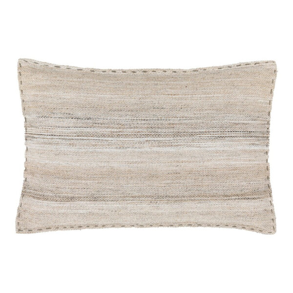Gallery Interiors Cardinham Stitched Cushion Ecru - 40 x 60cm