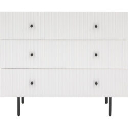 Gallery Interiors Denton 3 Drawer Chest in White
