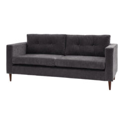 Gallery Interiors Greville 3 Seater Sofa in Charcoal