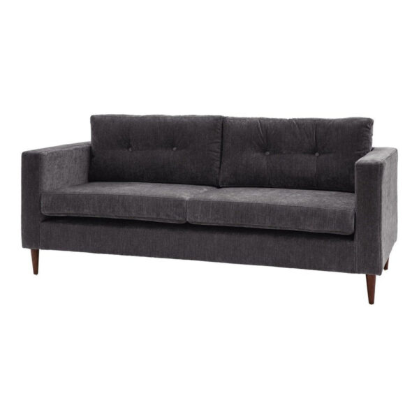 Gallery Interiors Greville 3 Seater Sofa in Charcoal