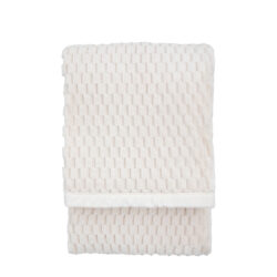 Gallery Interiors Jacquard Velvet Knitted Throw in Natural