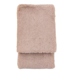 Gallery Interiors Juniper Faux Fur Throw Mauve - 130 x 150cm