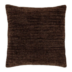 Gallery Interiors Kendal Chenille Cushion Brown - 50cm