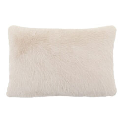 Gallery Interiors Maple Faux Fur Cushion Oatmeal - 40 x 60cm