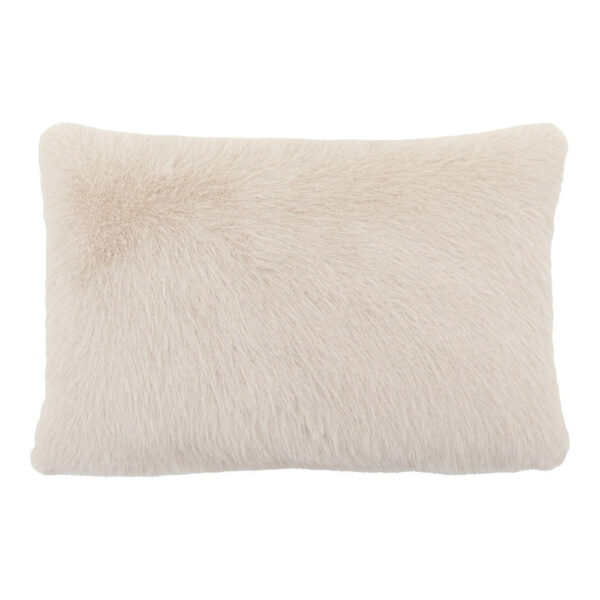Gallery Interiors Maple Faux Fur Cushion Oatmeal - 40 x 60cm