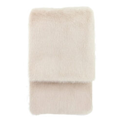 Gallery Interiors Maple Faux Fur Throw Oatmeal - 130 x 150cm