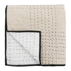 Gallery Interiors Matrix Bedspread Beige - 240x260cm