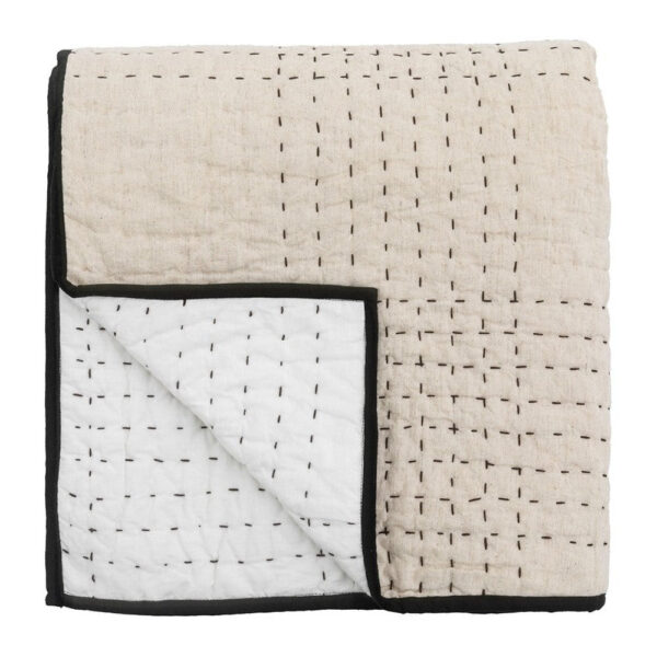 Gallery Interiors Matrix Bedspread Beige - 240x260cm