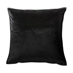 Gallery Interiors Meto Velvet Oxford Black Cushion | Outlet