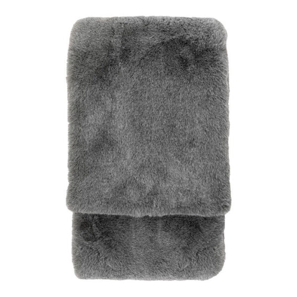 Gallery Interiors Roscose Faux Fur Throw Smoke Grey - 130 x 150cm