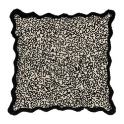 Gallery Interiors Tabor Cushion Black - 45cm