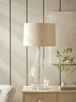 Glass Teardrop Table Lamp
