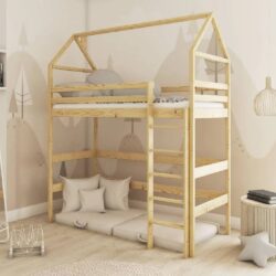 Goleta Wooden Bunk Bed Without Mattress And Ladder In Pine