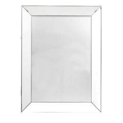 Gorizia Small Leaner Bevelled Wall Mirror In Silver