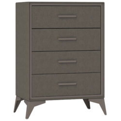 HOMCOM Chest of Drawers, 4 Drawer Fabric Dresser with Steel Frame for Bedroom, Living Room, Easy to Assemble, Brown Aosom UK
