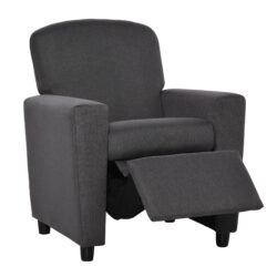 HOMCOM Children's 2-in-1 Sofa and Armchair with Footrest, Soft Seating for Playroom and Bedroom, 55 x 50 x 67cm, Grey Aosom UK