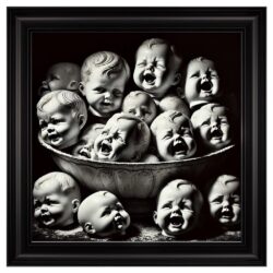Hankinson Dolly Mix Wall Art In Black Frame