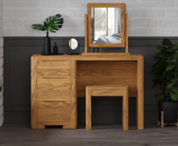 Harper Solid Oak Dressing Table Set