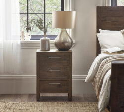 Heritage - Reclaimed Pine 3 Drawer Bedside Table - Pine - Wooden - Happy Beds