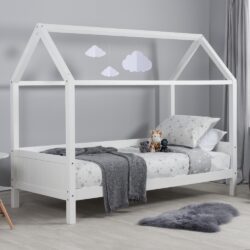 Home - Single - Kids Treehouse Bed - White - Wood - 3ft - Happy Beds