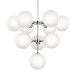 Hudson Valley Lighting Ashleigh Steel 10 Light Chandelier