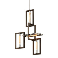Hudson Valley Lighting Enigma Hand-Worked Iron 4lt Chandelier
