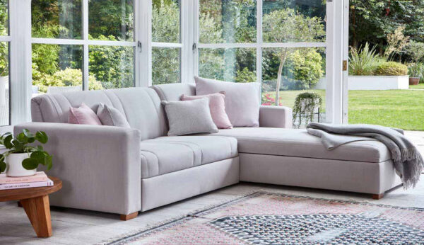 Launceston 2 Seater Storage Chaise Sofa Bed