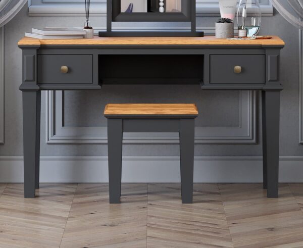 Lawson Oak and Charcoal Grey Painted Dressing Table