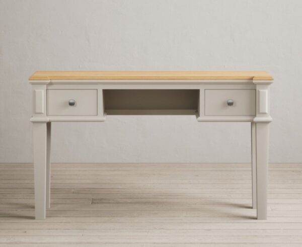 Lawson Oak and Soft White Painted Dressing Table