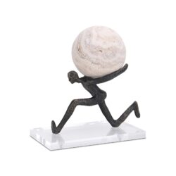 Liang & Eimil Chasing Balance Sculpture - Dark Bronze & Beige