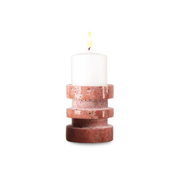 Liang & Eimil Crimson Rise Small Candle Holder - Red