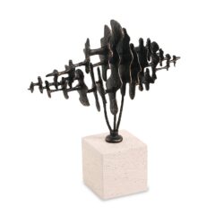 Liang & Eimil Echo Crest Sculpture - Dark Bronze & Beige
