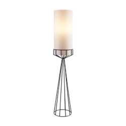 Liang & Eimil Faro Floor Lamp - Matt Black & White Linen