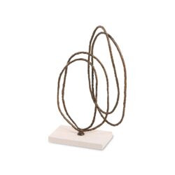 Liang & Eimil Kinetic Harmony Sculpture - Dark Bronze & Beige