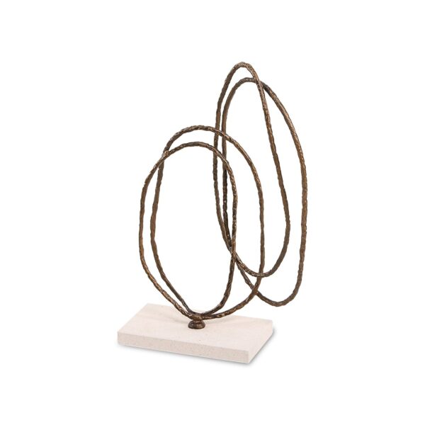Liang & Eimil Kinetic Harmony Sculpture - Dark Bronze & Beige