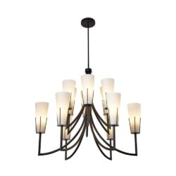 Liang & Eimil Magestic Chandelier - Black & White Glass