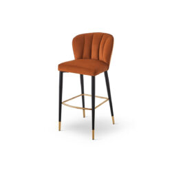 Liang & Eimil Maya Bar Stool (Crib 5) - Megan Oxide & Brushed Brass