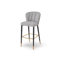 Liang & Eimil Maya Bar Stool (Crib 5) - Talbot Freckle & Brushed Brass