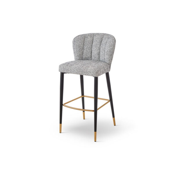 Liang & Eimil Maya Bar Stool (Crib 5) - Talbot Freckle & Brushed Brass