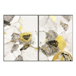Liang & Eimil Modernist Wall Art Black And Gold