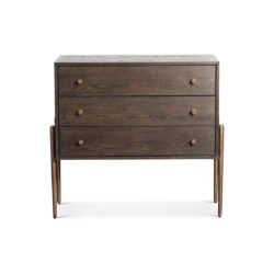 Liang & Eimil Nella Chest Of Drawer - Dark Brushed Brown & Hammered Dark Bronze