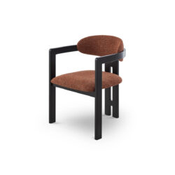 Liang & Eimil Neo Dining Chair (Crib 5) - Bari Chestnut Red & Matt Black