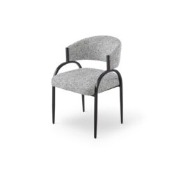 Liang & Eimil Pavilion Dining Chair (Crib 5) - Talbot Freckle & Matt Black
